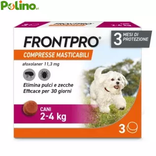 Frontpro 3 Compresse Masticabili 2-4Kg 11,3mg