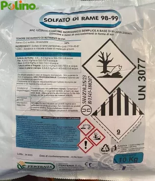 Solfato di Rame GRANITELLO Concime consentito in agricoltura biologica 10 KG