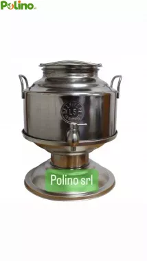 FUSTINO 5 LITRI INOX BELVIVERE ACCIAIO INOX 18/10 CONTENITORE GRAFFATO OLIO VINO