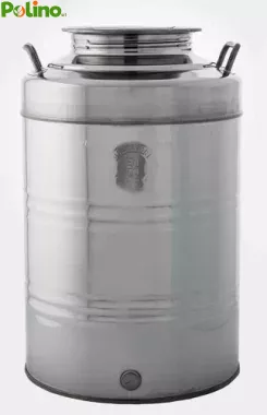 Contenitore fusto bidone olio Inox 18/10 Belvivere 30/50/75 lt made Italy