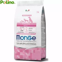 Monge Maiale Riso E Patate Cibo Secco Per Cani Adulti Sacco 12 Kg