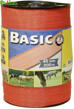 FETTUCCIA ELETTRICA H 40 mm - 12 fili - mt. 200 aranc.