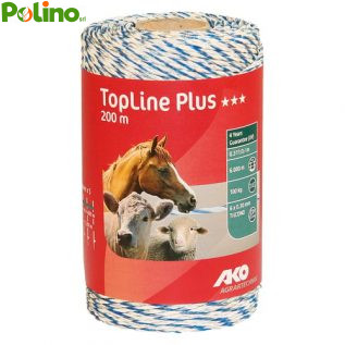 FILO TONDO PER RECINTO mt 200 - bianco/blu