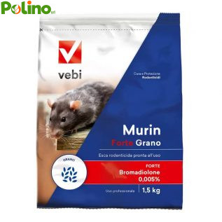 Vebi MURIN FORTE GRANO esca rodenticida pronta all'uso 1,5 kg