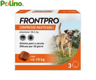 FRONTPRO 3 Compresse Masticabili 4-10KG 28,3MG