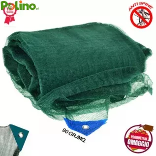 Telo rete raccolta olive antispina pesante s/ spacco angolo rinforzato occhiello