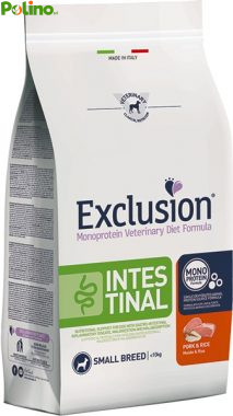 EXCLUSION Cibo per Cani INTESTINAL PUPPY Maiale e Riso ALL BREEDS 2KG