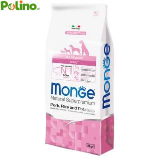 Monge Superpremium All Breeds Adult Maiale, Riso e Patate 2.5KG