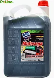 5 Litri di Olio BIOLOGICO e BIODEGRADABILE di colore VERDE per CATENE MOTOSEGA