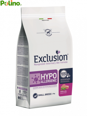 Exclusion Diet Hypoallergenic Small Breed Maiale e Piselli