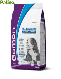 Gemon all breed PUPPY e JUNIOR Tonno e Riso Kg.3. Puppy e junior