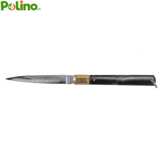 COLTELLO STILETTO LAMA INOX NERO CM.23